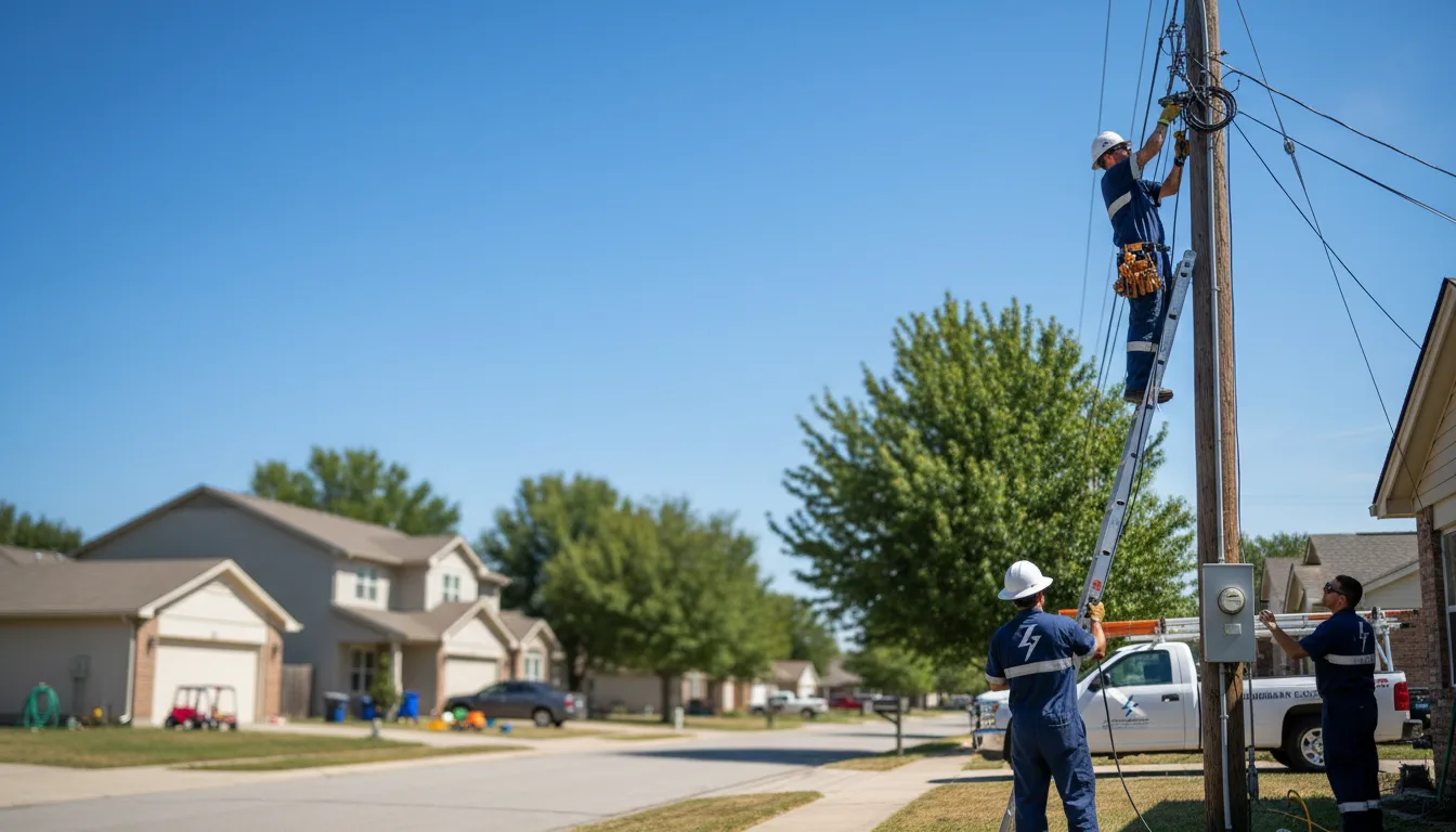 Residential electrician providing installation services in Moffit, ND
